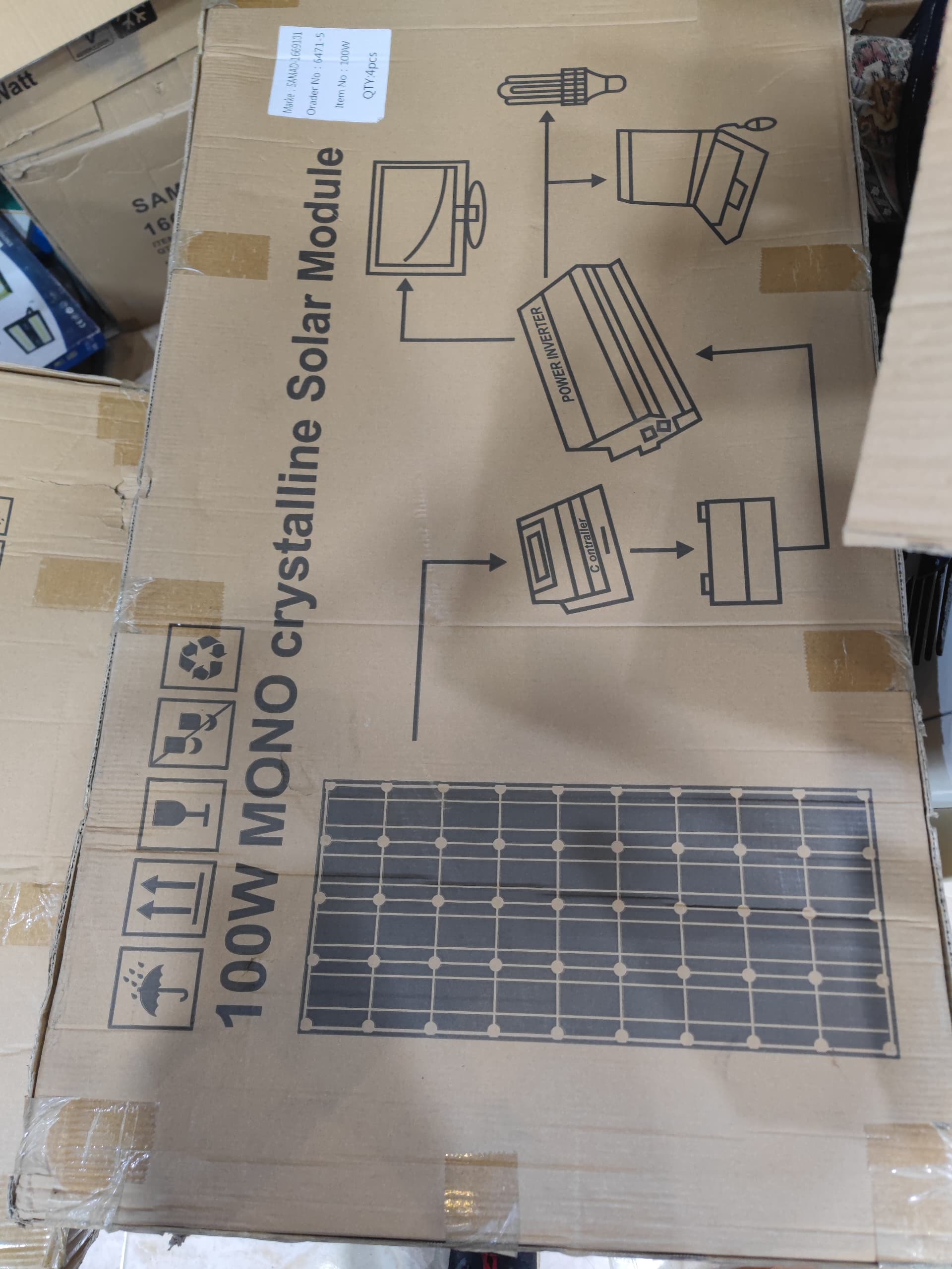 پنل مونو کریستال 60و 100وات